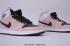 Air Jordan 1 Mid Black Pink White Unisex Basketball Shoes BQ6472-602