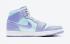 Air Jordan 1 Mid Cloud White Purple Aqua Blue Shoes 554724-500