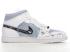 Air Jordan 1 Mid White Black Neutral Grey Shoes 554724-130