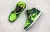 Nike Air Jordan 1 Mid White Green Black Basketball Shoes 852542-300