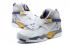 Nike Air Jordan Retro 8 VIII white yellow purple men women basketball Shoes
