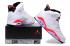Nike Air Jordan 6 VI Retro BG White Infrared Black Women Shoes 384665 123