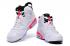 Nike Air Jordan 6 VI Retro BG White Infrared Black Women Shoes 384665 123