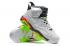 Nike Air Jordan 6 VI Retro White Cement Grey Green Red Men Shoes 384664-018
