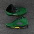 Nike Air Jordan V 5 Retro Men Basketball Shoes Deep Green Yellow