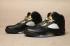 Nike Air Jordan V Men Shoes Black Gold 136027