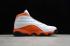 Air Jordan 13 Retro White Black Starfish Orange Shoes 414571-415