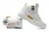 Nike Air Jordan XII 12 Kid Children Shoes White All Gold
