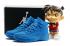 Nike Air Jordan XII 12 Retro Kids Children Shoes Blue 130690