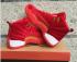 Nike Air Jordan XII 12 red gold white Basketball Shoes