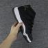 Air Jordan 11 Unisex Shoes Black White Gold
