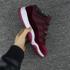 Nike Air Jordan Retro 11 XI Heiress red velvet Men Women Shoes 852625-650