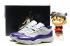 Nike Air Jordan Retro 11 XI Low Black White Purple Men Shoes 528895-108