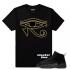 Match Jordan OVO 12 Black Dxpe Gods Eye Black T-shirt