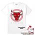 Match Jordan 6 Alternate Bulls White T-shirt