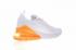 Nike Air Max 270 Orange White Total Athletic Shoes AH8050-102