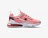 Nike Air Max 270 React GG Coral Pink Silver Womens Running Shoes CQ5420-611