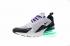 Nike Air Max 270 White Black Purple Green Casual Sneakers AH8050-103