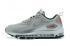 Nike Air Max 90+97 Running Shoes Unisex Grey Silver Red