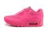Nike Air Max 90 Hyperfuse QS Women Shoes All Fushia Red July 4TH Independence Day 613841-222