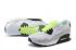 Nike Air Max 90 VT QS Men Running Shoes White LT Grey Flu Green Black 813153-106