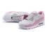 Nike Air Max 90 VT QS Womens Women GS Running Shoes White Pink Metallic Silver 813153-107