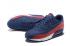 Nike Air Max 90 Woven Men Training Running Shoes Navy Blue Red White 833129-007