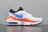 Nike Air Max 93 Leather Mens Shoes Red White Blue 306551-104