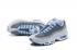 Nike Air Max 95 White Hyper Cobalt Blue Men Running Shoes 609048-108
