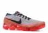 Womens Nike Air Vapormax Flyknit Crimson Black Bright Wolf Grey 849557-026