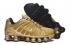 Nike Shox TL 1308 Metallic Gold Black Running Shoes AV3595-700