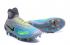 Nike Magista Obra II FG Soccers Shoes ACC Waterproof Grey Blue Yellow