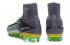 Nike Mercurial Superfly V FG ACC High Football Shoes Soccers Green Grey Gold