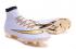 Nike Mercurial Superfly V FG ACC High Soccers Football Shoes White Gold Metal