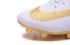 Nike Mercurial Superfly V FG Real Madrid Soccers Shoes White Golden