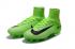 Nike Mercurial Superfly V FG high help electric green football shoes