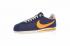 Nike Classic Cortez Nylon Navy Orange Casual Shoes 488291-410