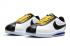 Nike Classic Cortez Nylon Prm Leather White Black Yellow 807471-105