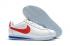 Nike Classic Cortez Nylon Prm Leather White Blue Red Casual 807471-173