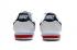 Nike Classic Cortez Nylon Prm Leather White Navy Blue Red Casual 807472-017