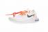Off White x Nike Epic React Flyknit Summit White Black Orange AQ0070-100