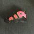 NIKE Womens AIR MORE UPTEMPO HOT PUNCH Black Peach Red