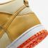 Nike SB Dunk High Gold Canvas Wheat Gold Safety Orange White DV7215-700
