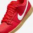 Nike SB Dunk Low University Red Gum Light Brown FJ1674-600