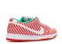 Nike SB Dunk Low Candy Cane Challenge White Green Stadium Red 313170-613
