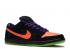 Nike Sb Dunk Low Pro Night Of Mischief Court Purple Volt Black Orange Total BQ6817-006