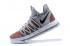 Nike Zoom KD X 10 Men Basketball Shoes Grey Deep Orange Black New