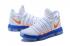 Nike Zoom KD X 10 Men Basketball Shoes White Blue Orange New