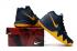Nike Zoom Kyrie 4 Men Basketball Shoes Deep Blue Yellow
