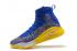 Under Armour UA Curry 4 IV High Men Basketball Shoes Royal Blue Yellow Hot New